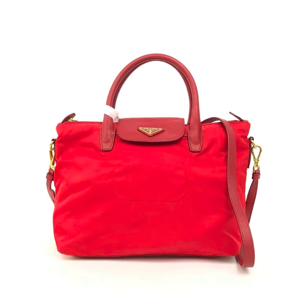 Prada Vibrant Red Satchel